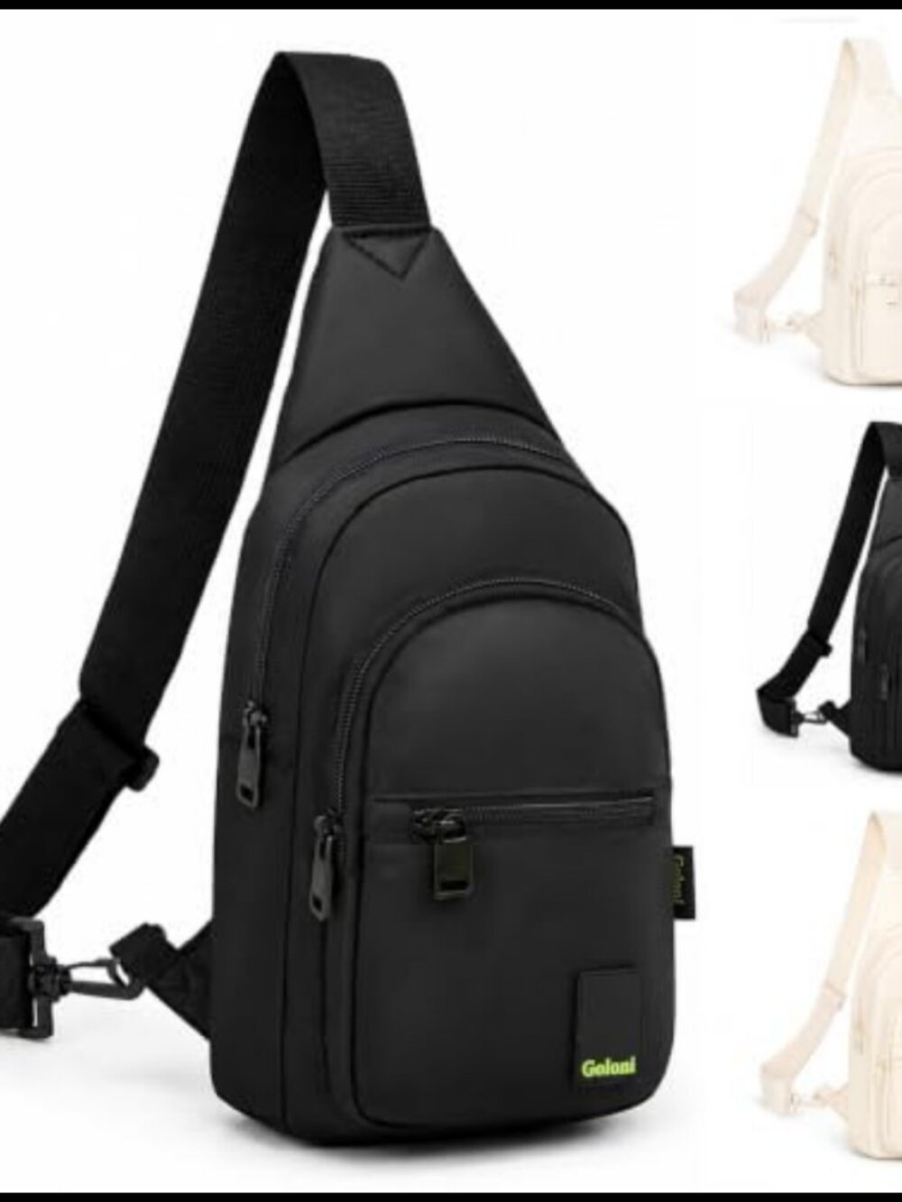 Men Sling Crossbody Bag Adjustable Strap Nylon Chest Bag